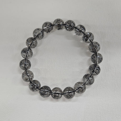 【高品質】ブラックルチルクォーツ ブレスレット 10mm