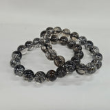 【高品質】ブラックルチルクォーツ 12mm ブレスレット