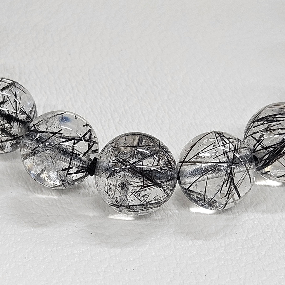 ブラックルチルクォーツ - ブレスレット10mm - 天然石 - 金運 