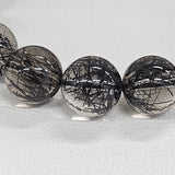 【高品質】ブラックルチルクォーツ 12mm ブレスレット