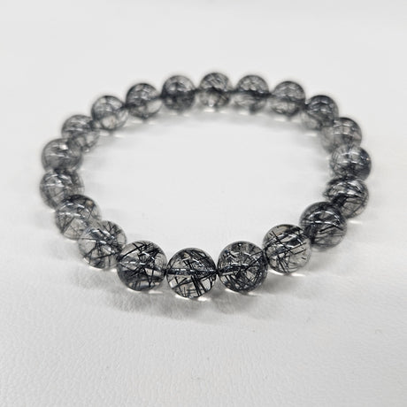 ハイグレードブラックルチルブレスレット  約9.5-10mm 【会長秘蔵コレクション】＜0039＞