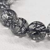 ハイグレードブラックルチルブレスレット 約8mm 【会長秘蔵コレクション】＜0040＞