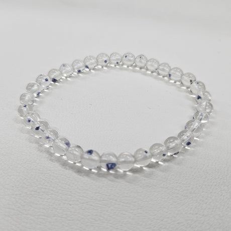 ブルーフローライトインクォーツブレスレット 　6mm 【会長秘蔵コレクション】＜0072＞