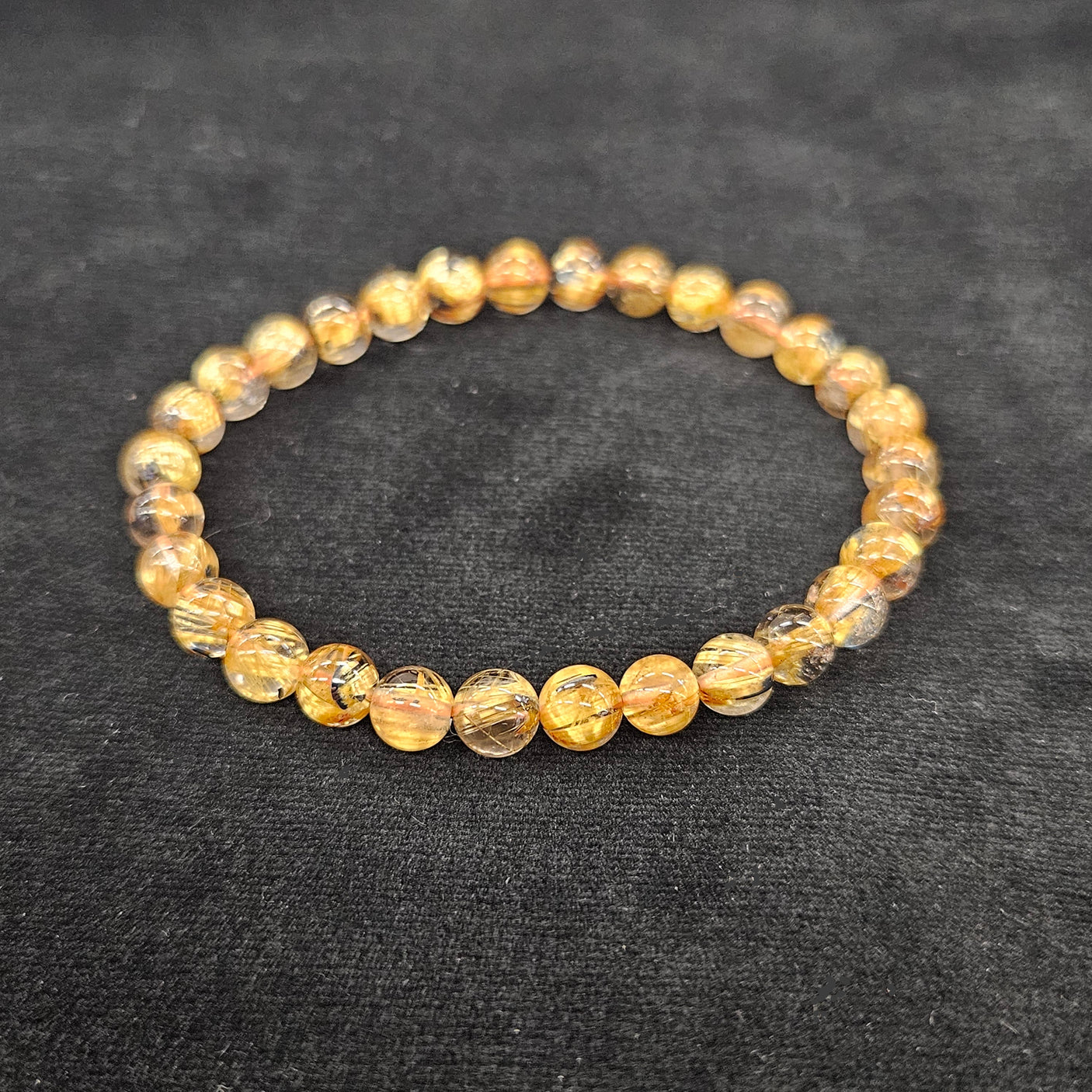 ルチルブレスレット 　6mm 【会長秘蔵コレクション】＜0081＞