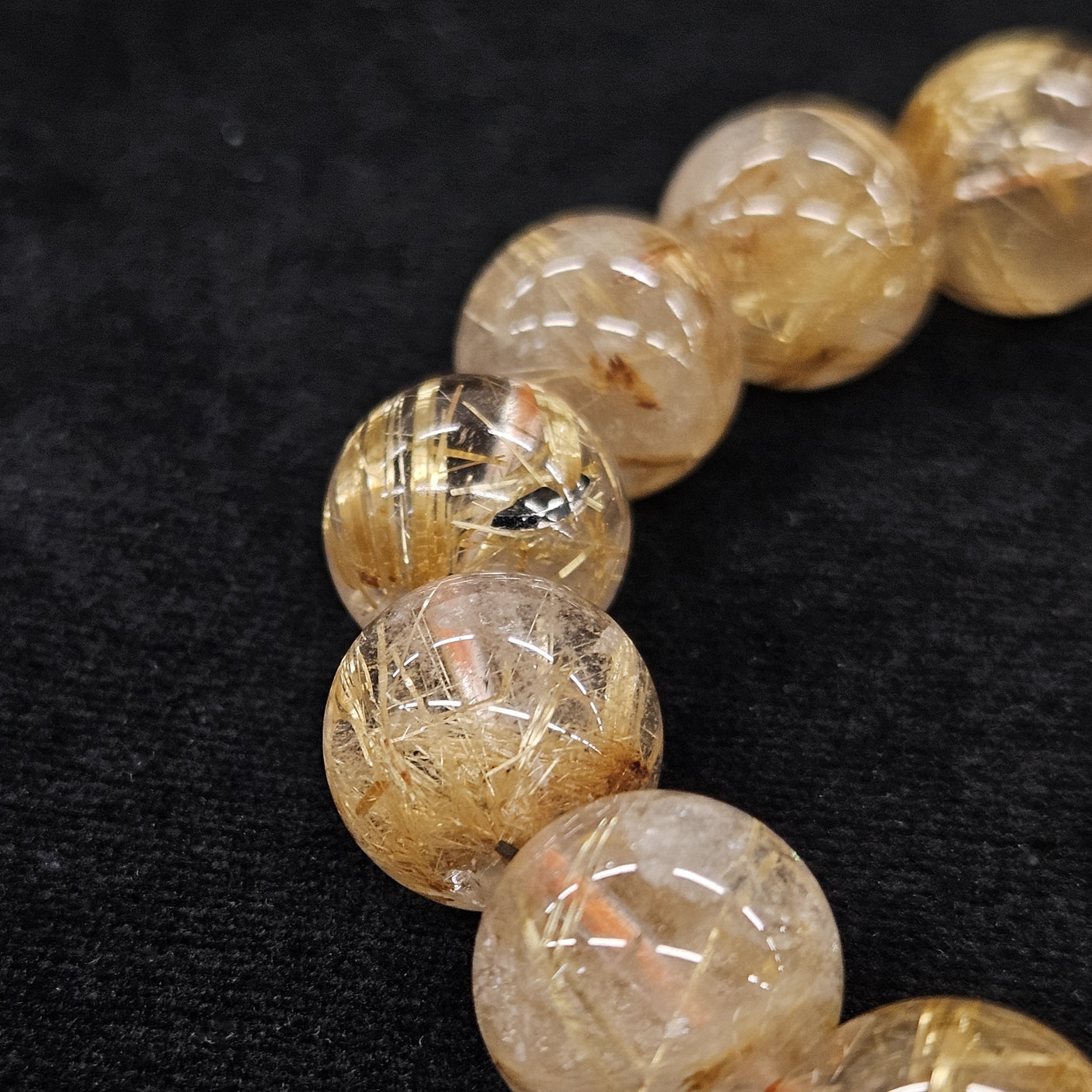 ルチルブレスレット　12mm 【会長秘蔵コレクション】＜0089＞
