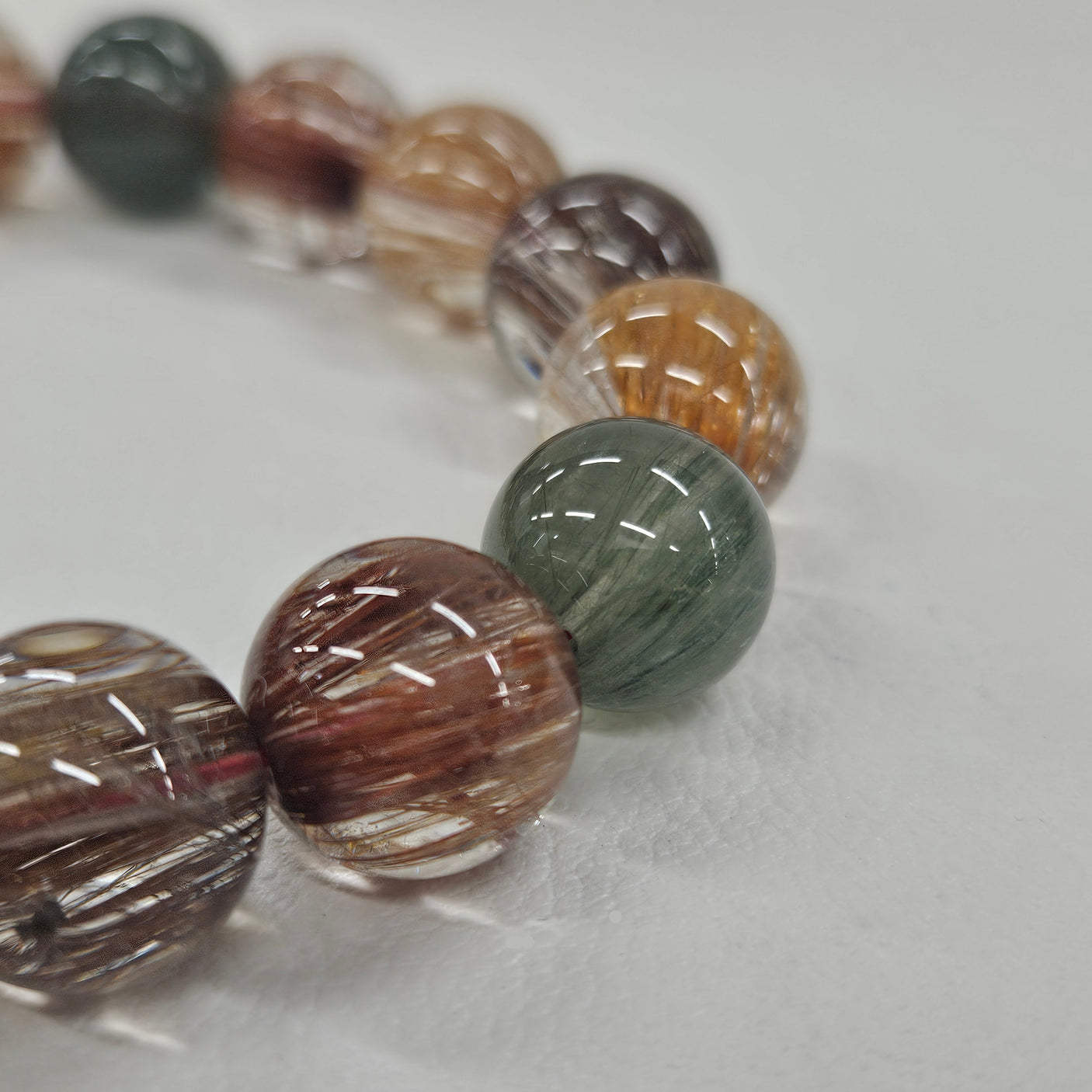 ミックスルチルブレスレット 約12mm 【会長秘蔵コレクション】＜0090＞