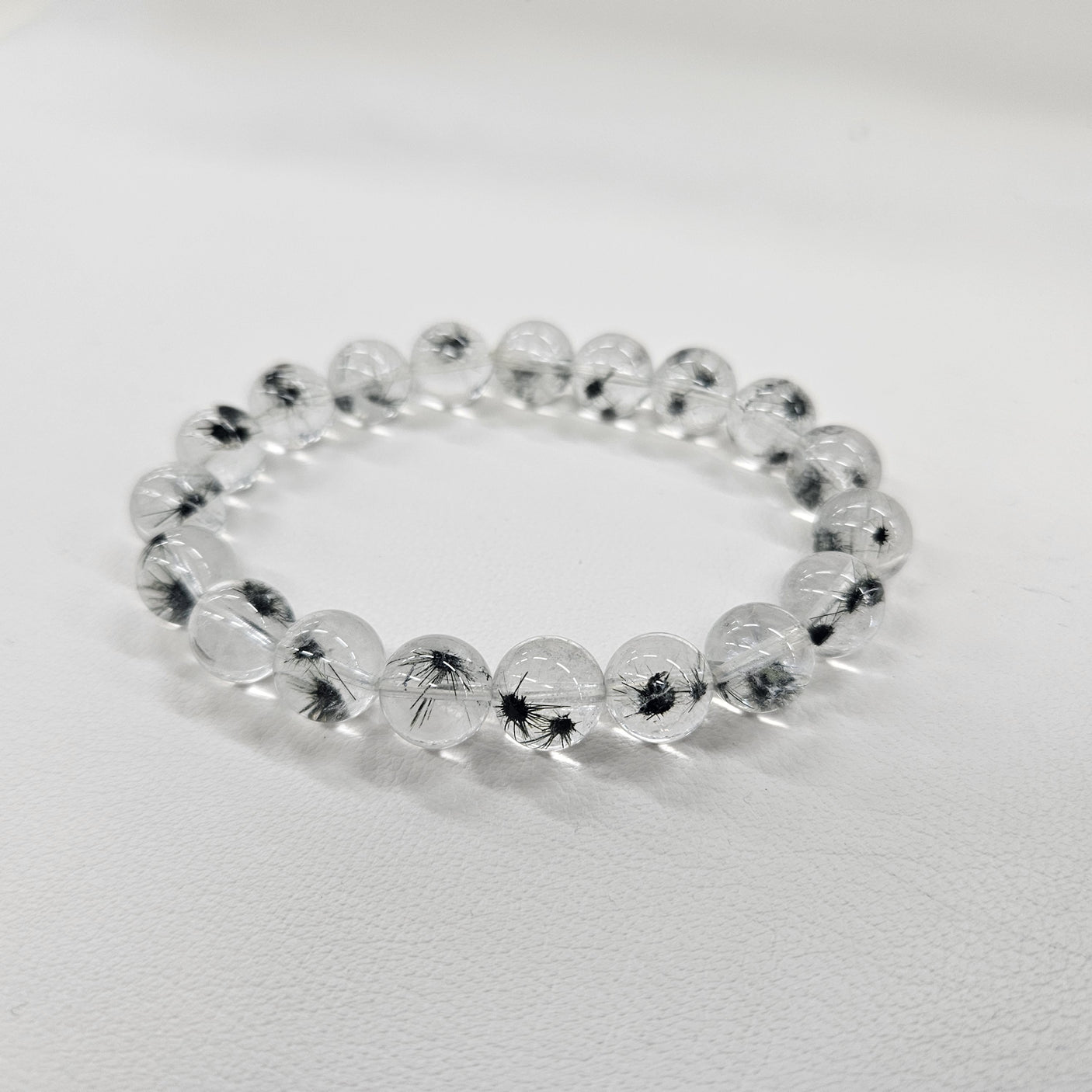 ホーランダイトインクォーツブレスレット　約10mm 【会長秘蔵コレクション】＜0094＞