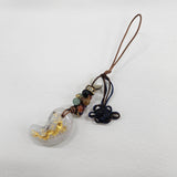 おいせ石勾玉(龍彫り)ストラップ