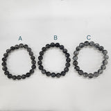 ブラックルチルブレスレット 内径約16-17cm ルース約9.6-11mm 【会長秘蔵コレクション】＜0041＞