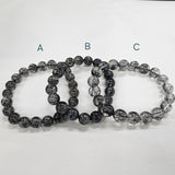 ブラックルチルブレスレット 内径約16-17cm ルース約9.6-11mm 【会長秘蔵コレクション】＜0041＞