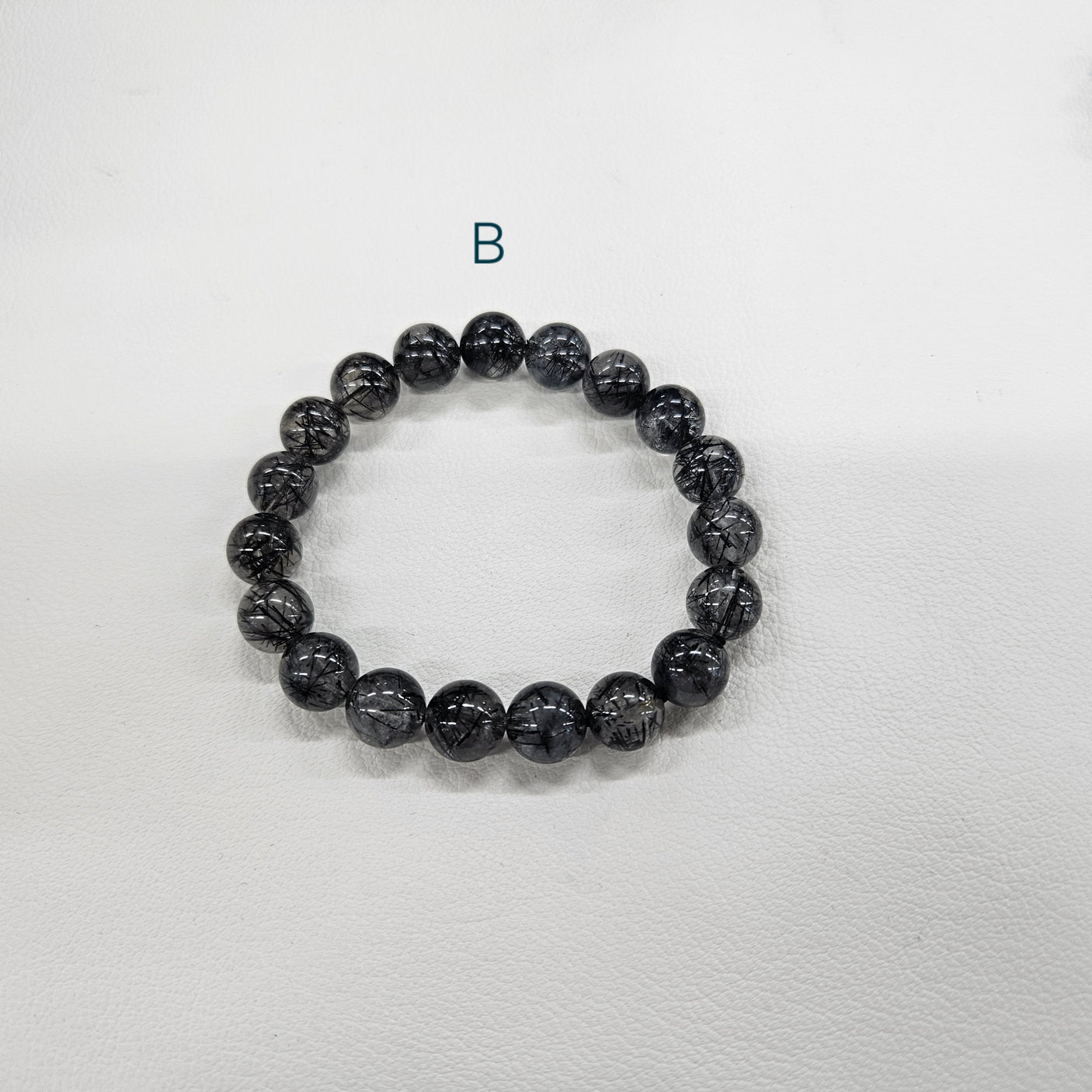 ブラックルチルブレスレット 内径約16-17cm ルース約9.6-11mm 【会長秘蔵コレクション】＜0041＞