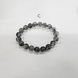 ブラックルチルブレスレット 内径約16-17cm ルース約9.6-11mm 【会長秘蔵コレクション】＜0041＞