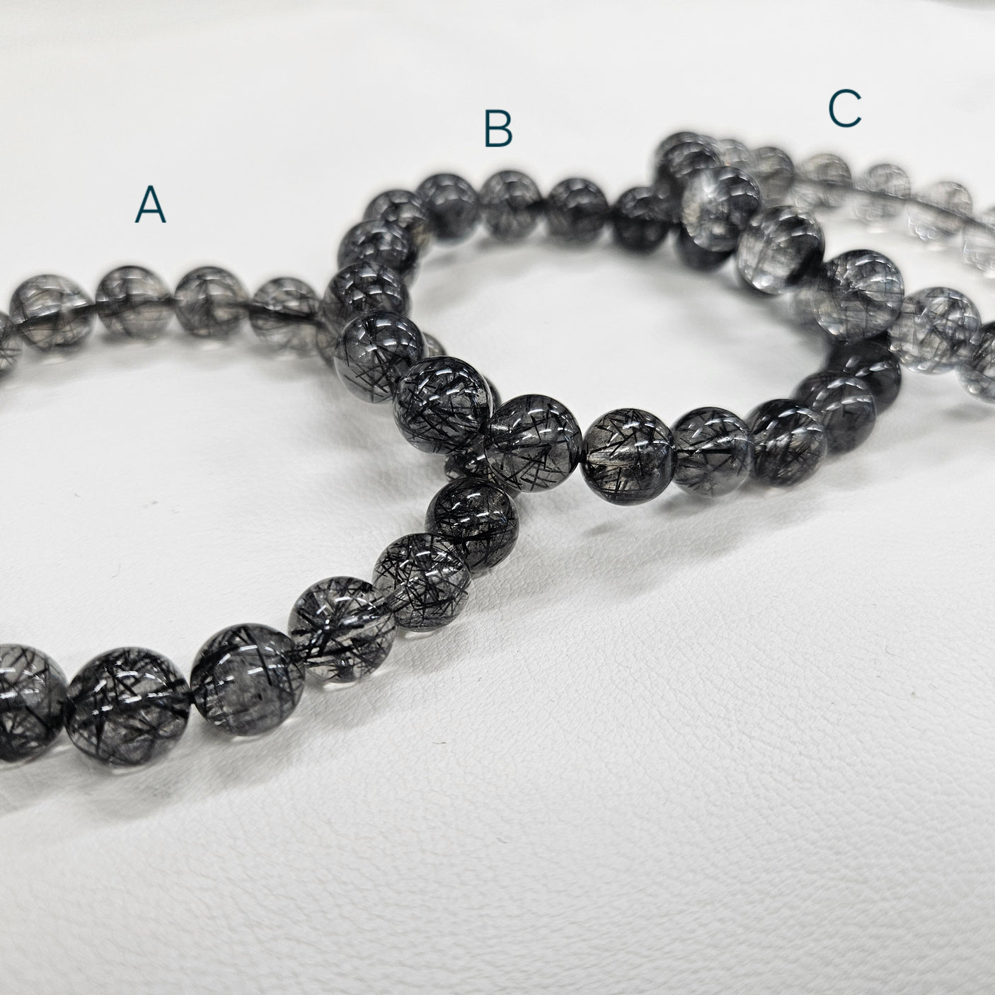 ブラックルチルブレスレット 内径約16-17cm ルース約9.6-11mm 【会長秘蔵コレクション】＜0041＞