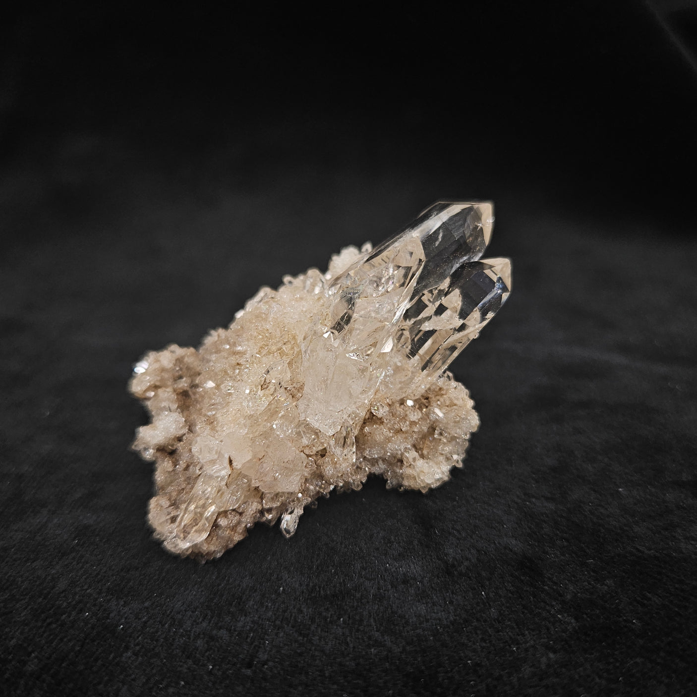 【産地直送価格‼】マニハール産 ヒマラヤ水晶クラスター 重さ約25g【入荷日：7/8　ダンボールNo.08】