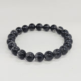 【高品質】ブラックルチルクォーツ 7.5~8mm ブレスレット