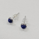ラピスラズリ シルバーラウンドピアス