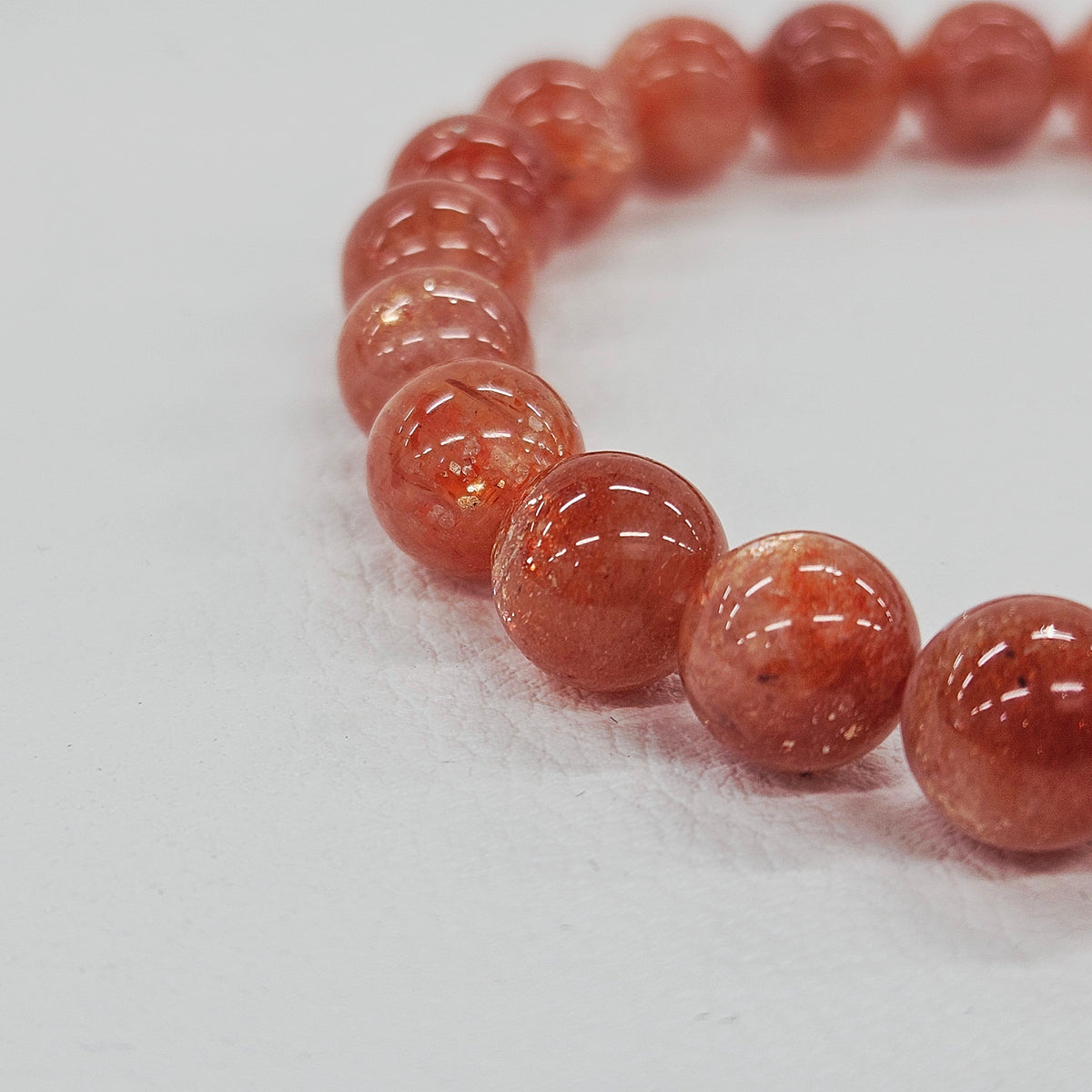 Sunstone bracelet, beads approx. 7.5~8mm