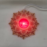 蓮の花 木製LEDライト台座