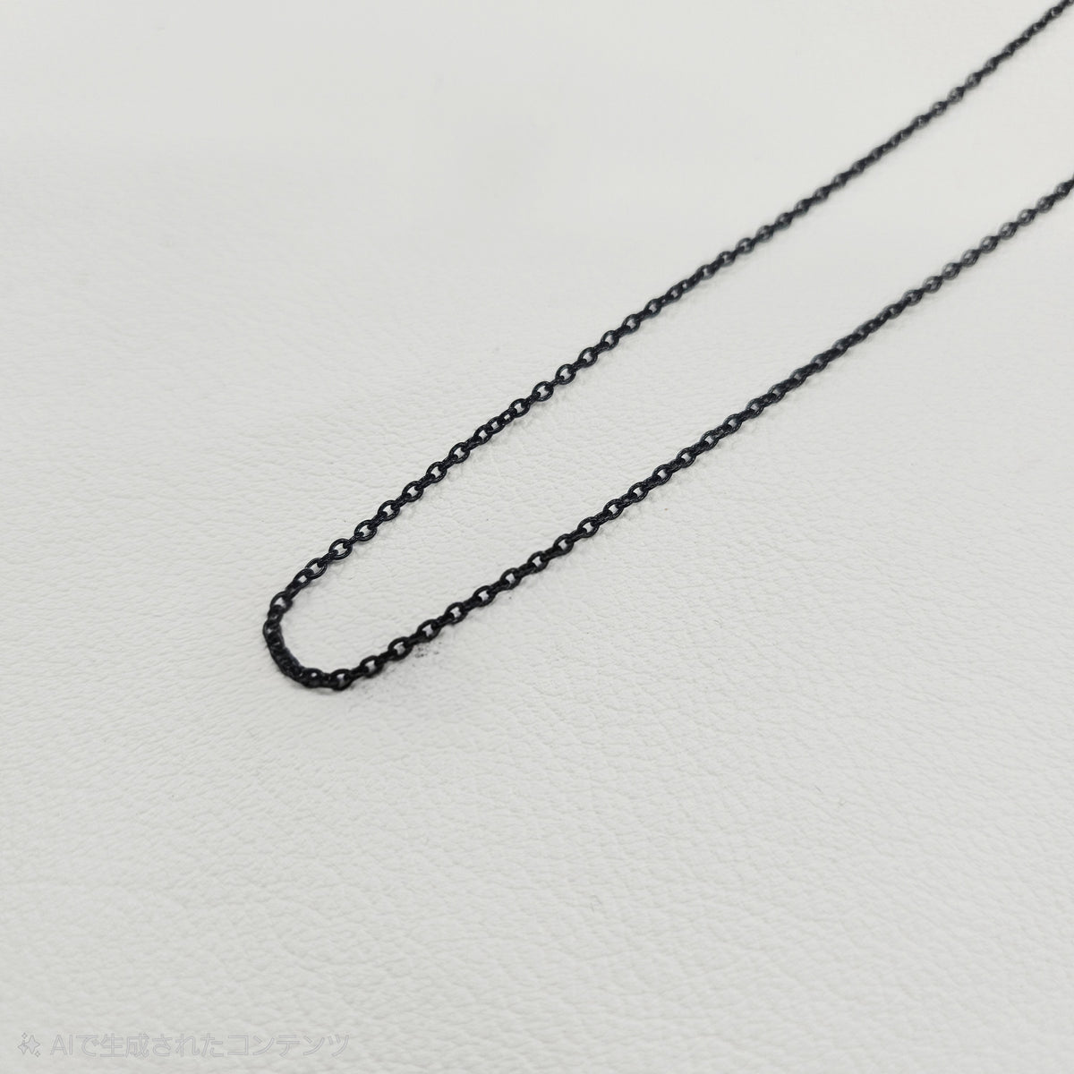 ステンレスチェーン ブラックカラー 40/45cm(2Way) , 50/55cm(2Way) あずき型1.5mm