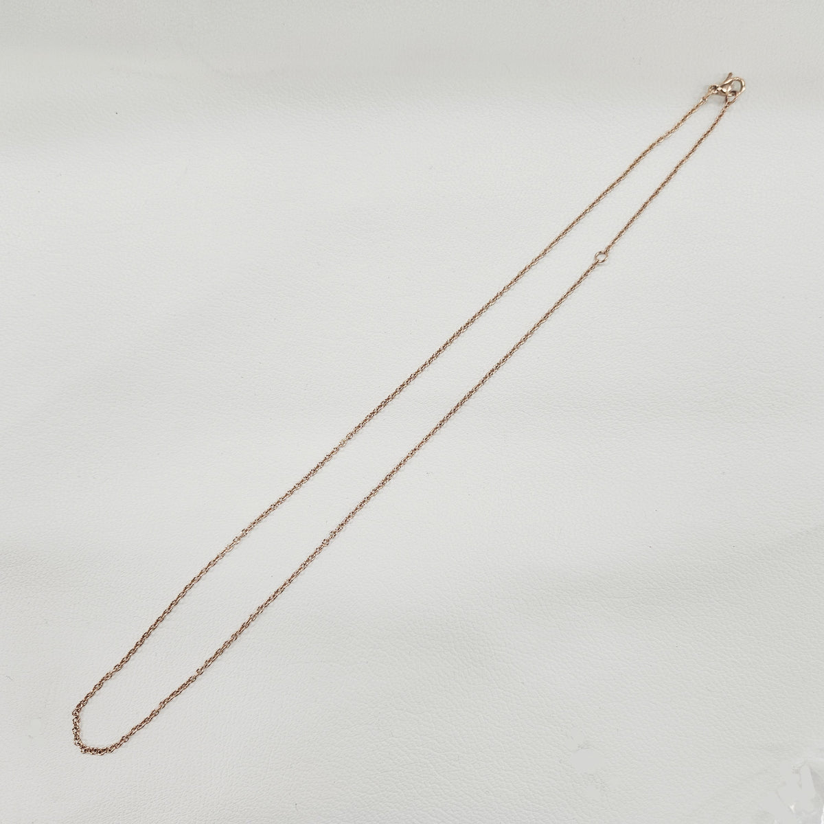 ステンレスチェーン ローズゴールドカラー 40/45cm(2Way) , 50/55cm(2Way) あずき型1.5mm