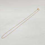 ステンレスチェーン ゴールドカラー 40/45cm(2Way) あずき型1mm