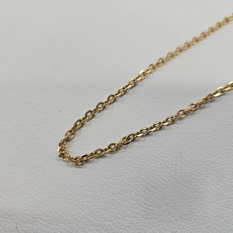 ステンレスチェーン ゴールドカラー 50/55cm(2Way) あずき型カット3mm