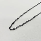 ステンレスチェーン ガンメタカラー 40/45cm(2Way) , 50/55cm(2Way) あずき型カット3mm