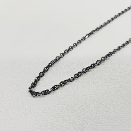 ステンレスチェーン ガンメタカラー 40/45cm(2Way) , 50/55cm(2Way) あずき型カット3mm