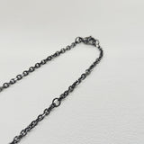 ステンレスチェーン ガンメタカラー 40/45cm(2Way) , 50/55cm(2Way) あずき型カット3mm
