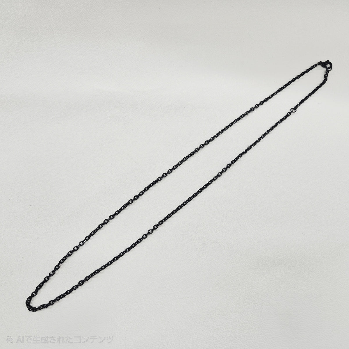 ステンレスチェーン ブラックカラー 40/45cm(2Way) , 50/55cm(2Way) あずき型カット3mm