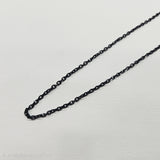 ステンレスチェーン ブラックカラー 40/45cm(2Way) , 50/55cm(2Way) あずき型カット3mm