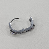 アラベスク フープピアス 13mm ステンレス製 ジルコニア