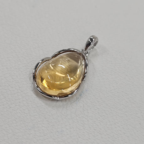 【会長厳選商品】 シトリン シルバーペンダントトップ