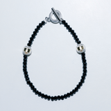 【単品売り】L.U.K.A118磁気アームレット：ブラックスピネル【※注意事項あり】