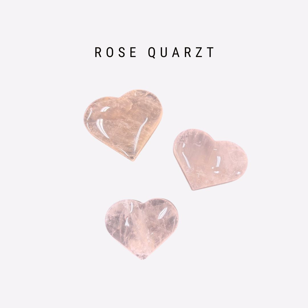 【ランダム】ハートタンブル：ローズクォーツ（約50g）【単品】