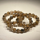 【高品質】【開運】太陽放射ルチルクォーツ 10.5mm〜11.4mm ブレスレット