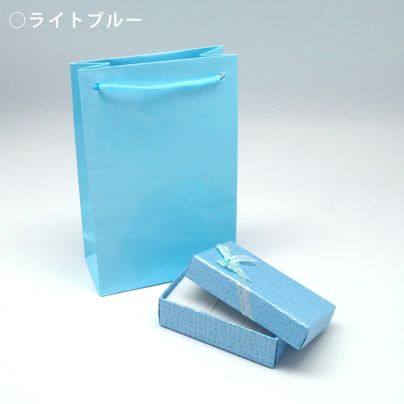 リボンギフトボックス（ネックレス・ロングピアス・ロングイヤリング用）