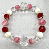 【一点もの】朱雀（水晶彫り）ブレスレット