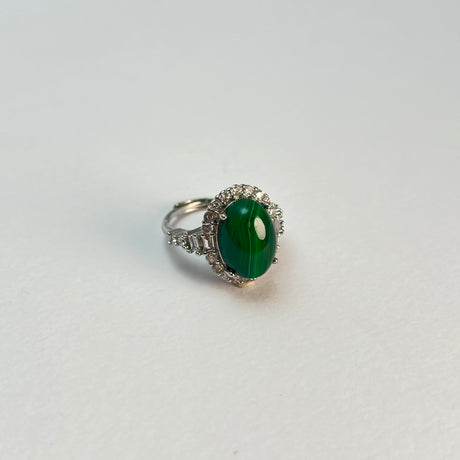 マラカイトリング【フリーサイズ】