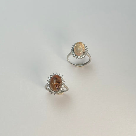 オーロラクォーツリング【フリーサイズ】