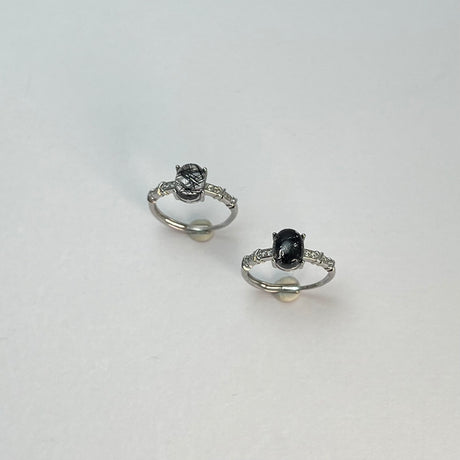 ブラックルチルリング【フリーサイズ】