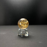 【高品質】ゴールドルチルスフィア 28.2mm（台座付き）