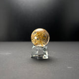 【高品質】ゴールドルチルスフィア 28.2mm（台座付き）