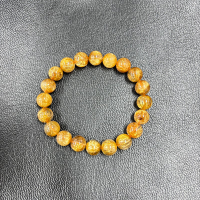 [Hikaru Worn Model] [Limited to 2 Bracelets] 5A Gold Rutilated Quartz Bracelet, Approx. 9.5mm, Inner Circumference Approx. 16cm