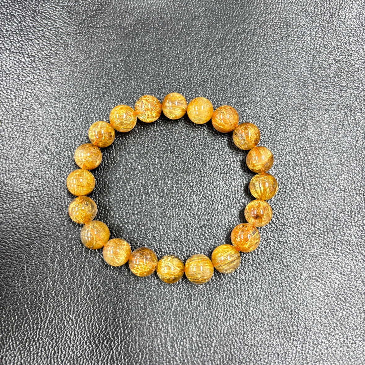 【ヒカル着用モデル】【限定2本】5Aゴールドルチルブレス 約9.5mm 内径約16cm