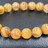 【ヒカル着用モデル】【限定2本】5Aゴールドルチルブレス 約9.5mm 内径約16cm