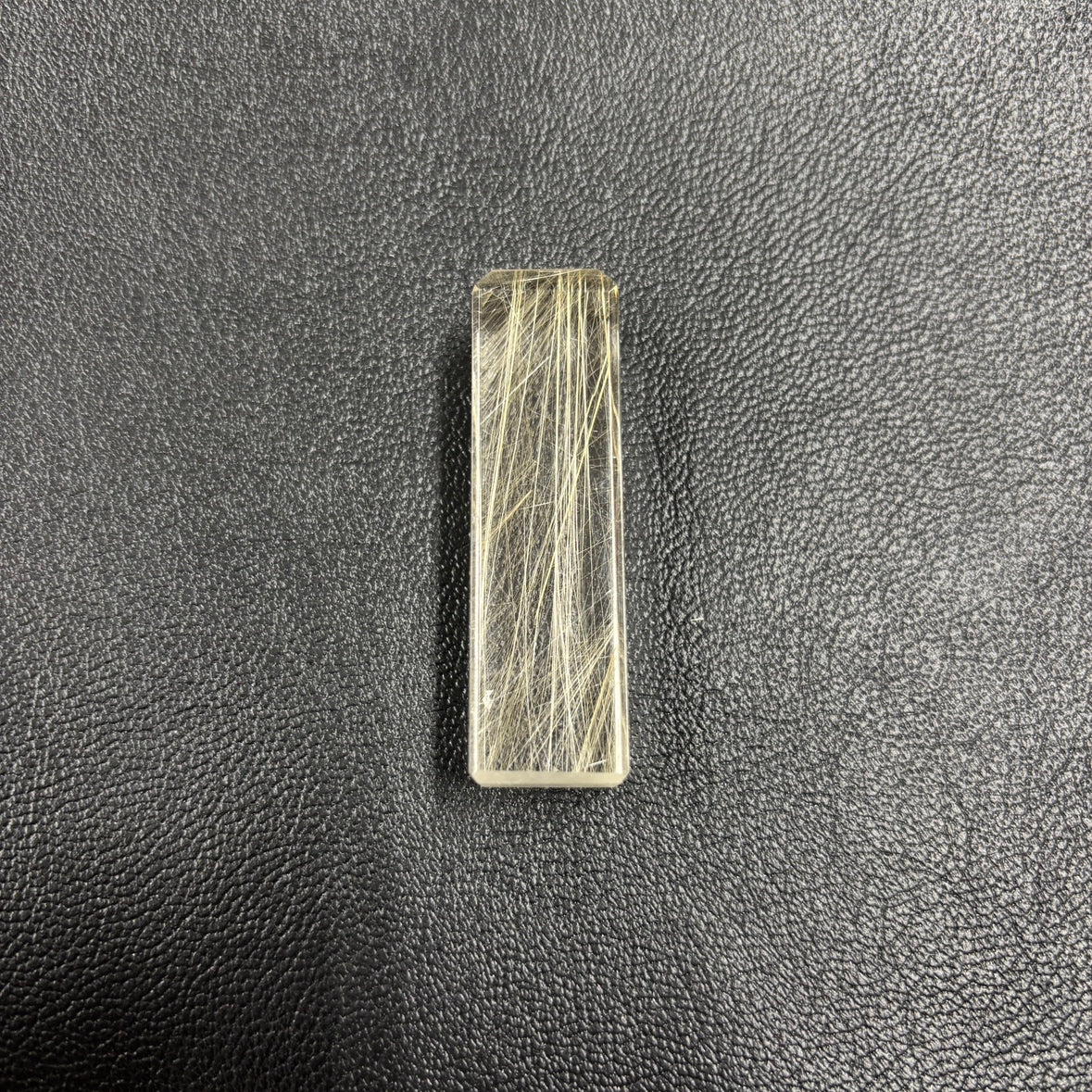 【ヒカルチル】【限定1本】ルチル印材（縦：55mm 横：15mm）35ｇ