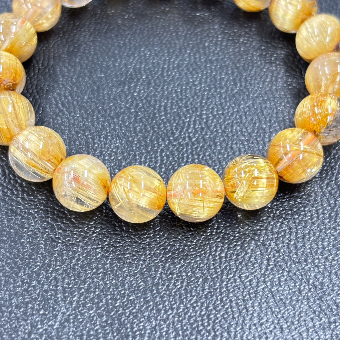 【ヒカル着用モデル】【限定1本】【最高品質】7Aタイチンルチルブレス 約10mm 内径約16.5cm