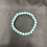 ラリマーブレスレット 約7mm 内径約15.5cm