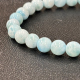 ラリマーブレスレット 約7mm 内径約15.5cm